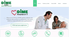 Desktop Screenshot of dime.com.co